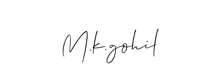 Here are the top 10 professional signature styles for the name M.k.gohil. These are the best autograph styles you can use for your name. M.k.gohil signature style 2 images and pictures png