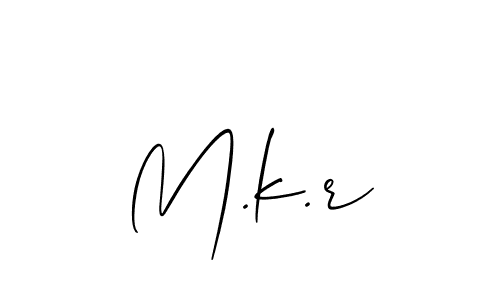 You can use this online signature creator to create a handwritten signature for the name M.k.r. This is the best online autograph maker. M.k.r signature style 2 images and pictures png