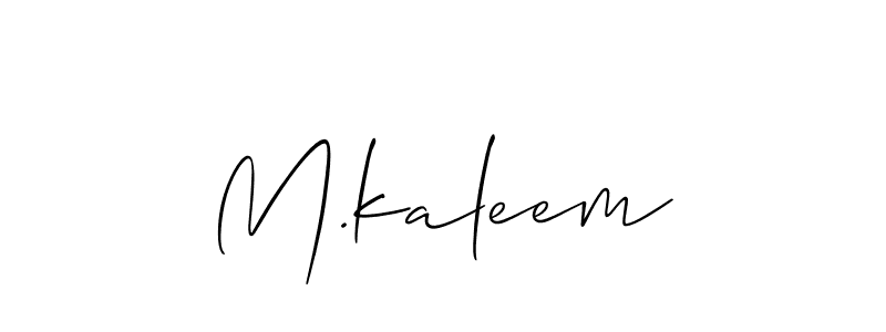 M.kaleem stylish signature style. Best Handwritten Sign (Allison_Script) for my name. Handwritten Signature Collection Ideas for my name M.kaleem. M.kaleem signature style 2 images and pictures png