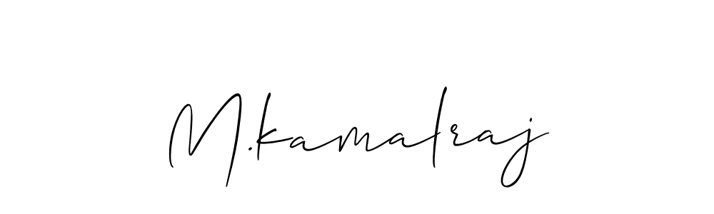 Make a beautiful signature design for name M.kamalraj. Use this online signature maker to create a handwritten signature for free. M.kamalraj signature style 2 images and pictures png