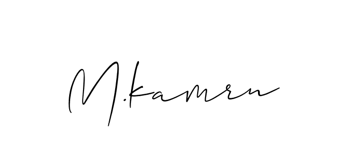 M.kamrn stylish signature style. Best Handwritten Sign (Allison_Script) for my name. Handwritten Signature Collection Ideas for my name M.kamrn. M.kamrn signature style 2 images and pictures png