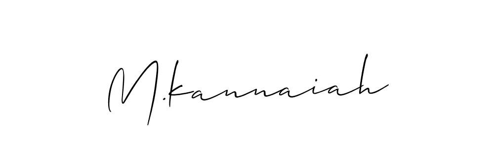 It looks lik you need a new signature style for name M.kannaiah. Design unique handwritten (Allison_Script) signature with our free signature maker in just a few clicks. M.kannaiah signature style 2 images and pictures png