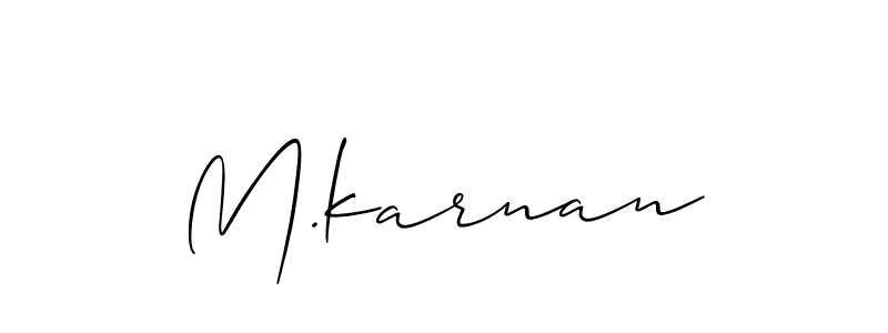 Once you've used our free online signature maker to create your best signature Allison_Script style, it's time to enjoy all of the benefits that M.karnan name signing documents. M.karnan signature style 2 images and pictures png