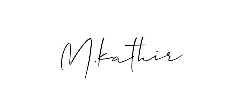 Once you've used our free online signature maker to create your best signature Allison_Script style, it's time to enjoy all of the benefits that M.kathir name signing documents. M.kathir signature style 2 images and pictures png