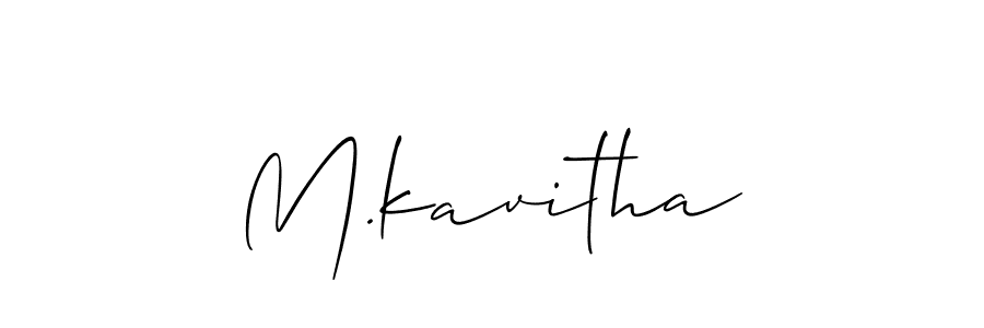 Also You can easily find your signature by using the search form. We will create M.kavitha name handwritten signature images for you free of cost using Allison_Script sign style. M.kavitha signature style 2 images and pictures png
