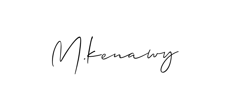 if you are searching for the best signature style for your name M.kenawy. so please give up your signature search. here we have designed multiple signature styles  using Allison_Script. M.kenawy signature style 2 images and pictures png