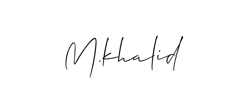 You can use this online signature creator to create a handwritten signature for the name M.khalid. This is the best online autograph maker. M.khalid signature style 2 images and pictures png