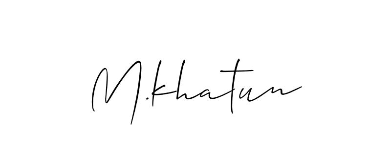 Once you've used our free online signature maker to create your best signature Allison_Script style, it's time to enjoy all of the benefits that M.khatun name signing documents. M.khatun signature style 2 images and pictures png