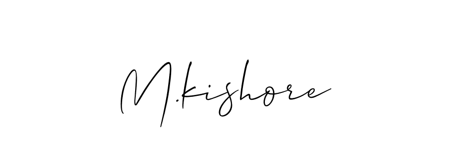 Make a beautiful signature design for name M.kishore. Use this online signature maker to create a handwritten signature for free. M.kishore signature style 2 images and pictures png