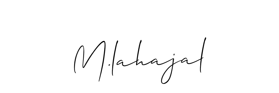 This is the best signature style for the M.lahajal name. Also you like these signature font (Allison_Script). Mix name signature. M.lahajal signature style 2 images and pictures png