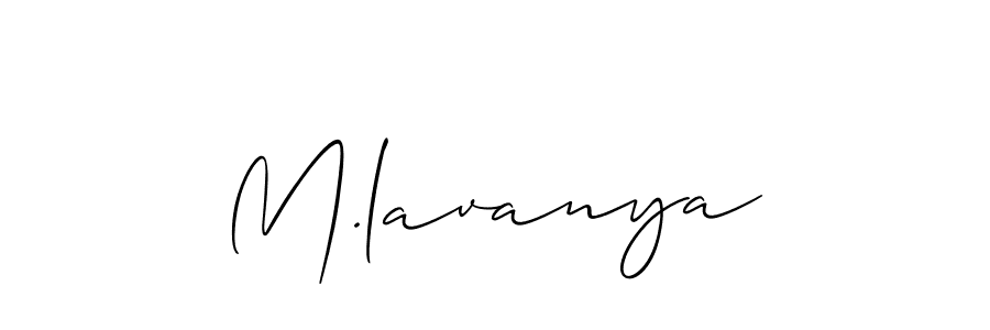 It looks lik you need a new signature style for name M.lavanya. Design unique handwritten (Allison_Script) signature with our free signature maker in just a few clicks. M.lavanya signature style 2 images and pictures png