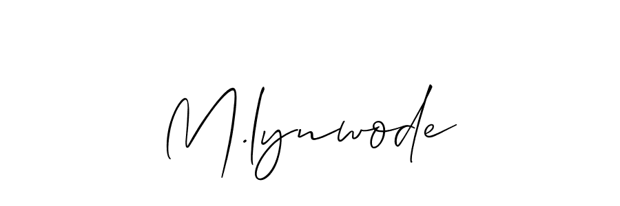 Once you've used our free online signature maker to create your best signature Allison_Script style, it's time to enjoy all of the benefits that M.lynwode name signing documents. M.lynwode signature style 2 images and pictures png