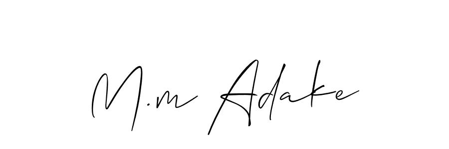 Once you've used our free online signature maker to create your best signature Allison_Script style, it's time to enjoy all of the benefits that M.m Adake name signing documents. M.m Adake signature style 2 images and pictures png