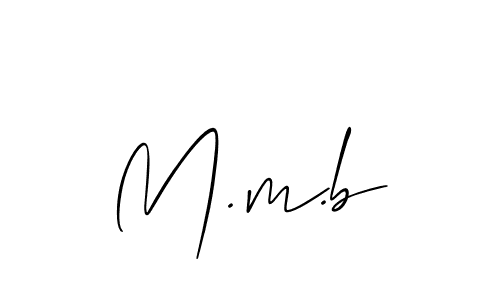 Make a beautiful signature design for name M.m.b. Use this online signature maker to create a handwritten signature for free. M.m.b signature style 2 images and pictures png