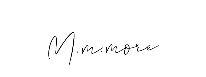 Make a beautiful signature design for name M.m.more. Use this online signature maker to create a handwritten signature for free. M.m.more signature style 2 images and pictures png