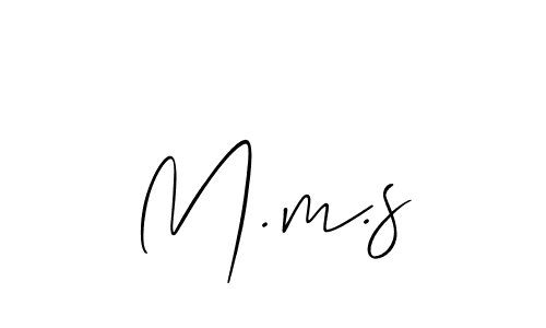 Use a signature maker to create a handwritten signature online. With this signature software, you can design (Allison_Script) your own signature for name M.m.s. M.m.s signature style 2 images and pictures png