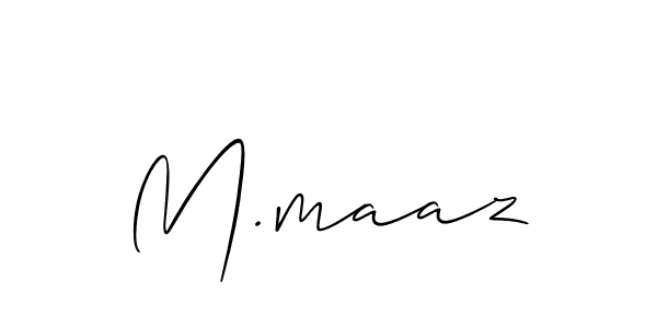 Once you've used our free online signature maker to create your best signature Allison_Script style, it's time to enjoy all of the benefits that M.maaz name signing documents. M.maaz signature style 2 images and pictures png