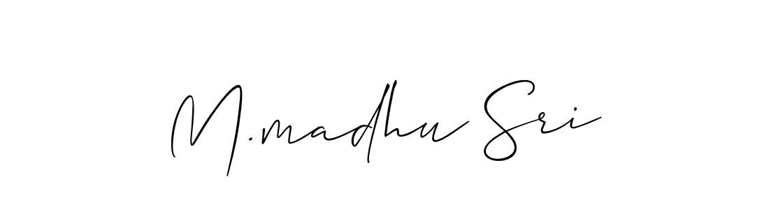 This is the best signature style for the M.madhu Sri name. Also you like these signature font (Allison_Script). Mix name signature. M.madhu Sri signature style 2 images and pictures png