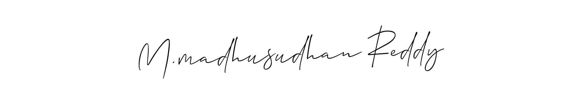 See photos of M.madhusudhan Reddy official signature by Spectra . Check more albums & portfolios. Read reviews & check more about Allison_Script font. M.madhusudhan Reddy signature style 2 images and pictures png