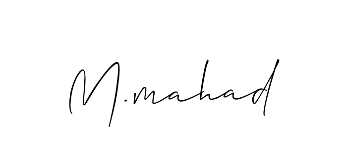 You can use this online signature creator to create a handwritten signature for the name M.mahad. This is the best online autograph maker. M.mahad signature style 2 images and pictures png