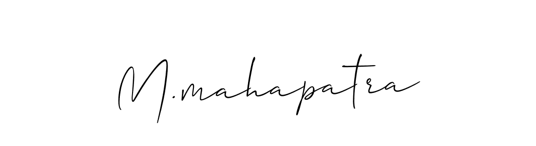 How to make M.mahapatra name signature. Use Allison_Script style for creating short signs online. This is the latest handwritten sign. M.mahapatra signature style 2 images and pictures png