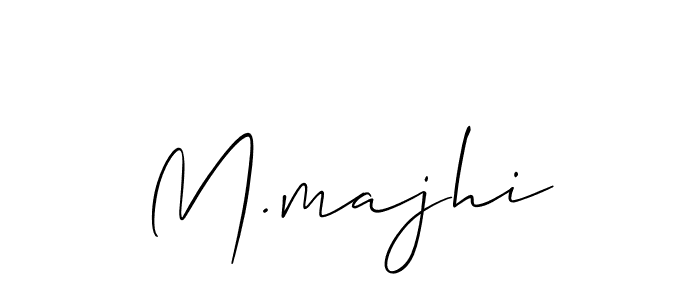 Use a signature maker to create a handwritten signature online. With this signature software, you can design (Allison_Script) your own signature for name M.majhi. M.majhi signature style 2 images and pictures png