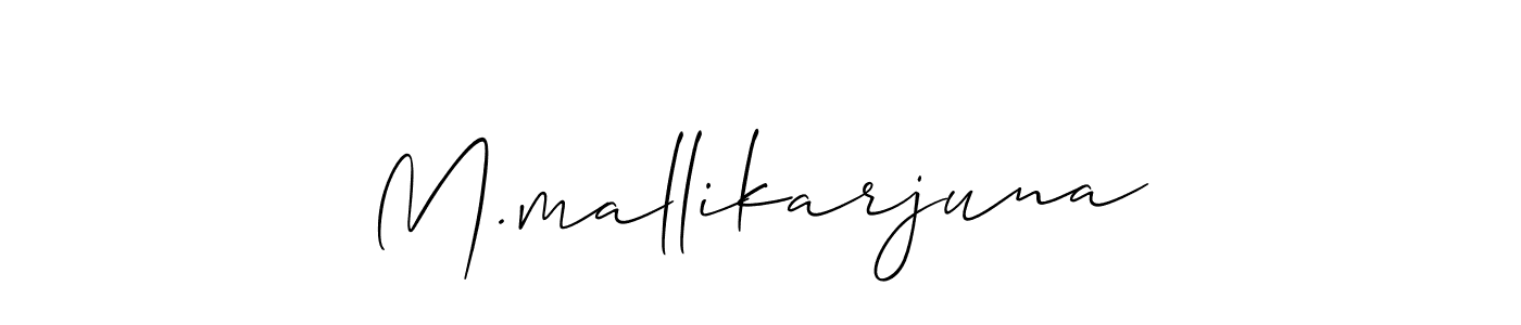 How to make M.mallikarjuna signature? Allison_Script is a professional autograph style. Create handwritten signature for M.mallikarjuna name. M.mallikarjuna signature style 2 images and pictures png