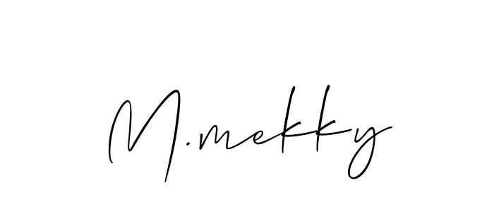 You can use this online signature creator to create a handwritten signature for the name M.mekky. This is the best online autograph maker. M.mekky signature style 2 images and pictures png