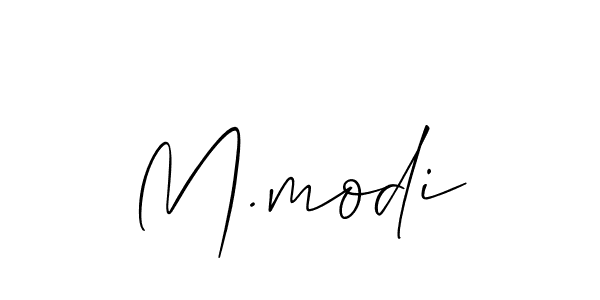 It looks lik you need a new signature style for name M.modi. Design unique handwritten (Allison_Script) signature with our free signature maker in just a few clicks. M.modi signature style 2 images and pictures png