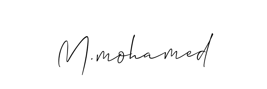 Best and Professional Signature Style for M.mohamed. Allison_Script Best Signature Style Collection. M.mohamed signature style 2 images and pictures png