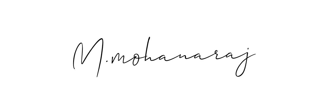 Best and Professional Signature Style for M.mohanaraj. Allison_Script Best Signature Style Collection. M.mohanaraj signature style 2 images and pictures png