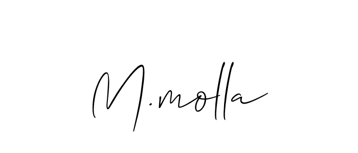 Similarly Allison_Script is the best handwritten signature design. Signature creator online .You can use it as an online autograph creator for name M.molla. M.molla signature style 2 images and pictures png