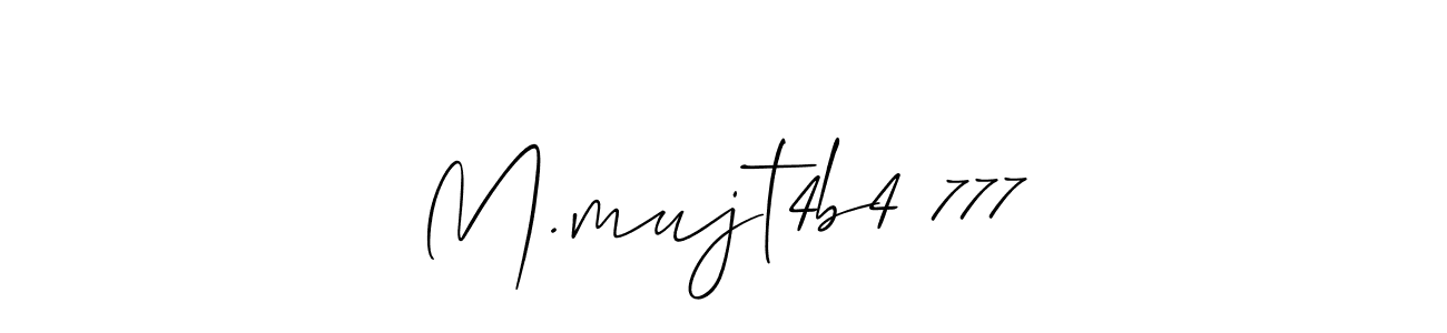 You can use this online signature creator to create a handwritten signature for the name M.mujt4b4 777. This is the best online autograph maker. M.mujt4b4 777 signature style 2 images and pictures png