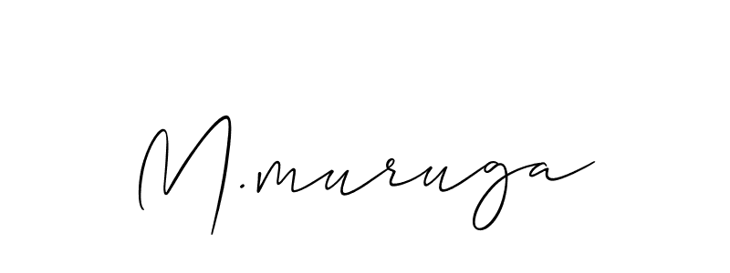 Also You can easily find your signature by using the search form. We will create M.muruga name handwritten signature images for you free of cost using Allison_Script sign style. M.muruga signature style 2 images and pictures png