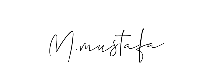 Also we have M.mustafa name is the best signature style. Create professional handwritten signature collection using Allison_Script autograph style. M.mustafa signature style 2 images and pictures png