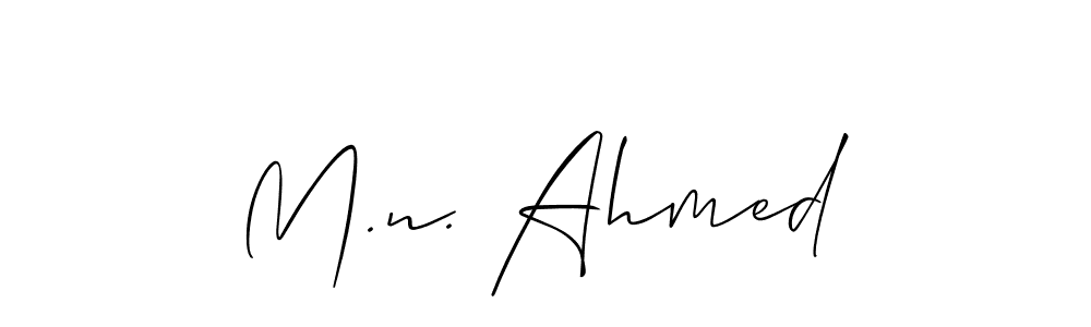 It looks lik you need a new signature style for name M.n. Ahmed. Design unique handwritten (Allison_Script) signature with our free signature maker in just a few clicks. M.n. Ahmed signature style 2 images and pictures png