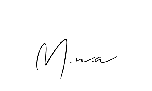 It looks lik you need a new signature style for name M.n.a. Design unique handwritten (Allison_Script) signature with our free signature maker in just a few clicks. M.n.a signature style 2 images and pictures png