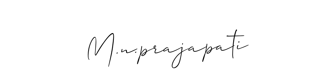 Also we have M.n.prajapati name is the best signature style. Create professional handwritten signature collection using Allison_Script autograph style. M.n.prajapati signature style 2 images and pictures png