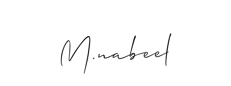 Make a beautiful signature design for name M.nabeel. Use this online signature maker to create a handwritten signature for free. M.nabeel signature style 2 images and pictures png