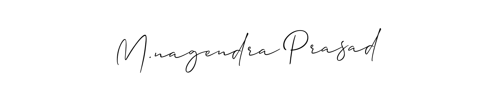 How to Draw M.nagendra Prasad signature style? Allison_Script is a latest design signature styles for name M.nagendra Prasad. M.nagendra Prasad signature style 2 images and pictures png