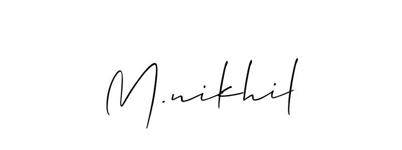 Here are the top 10 professional signature styles for the name M.nikhil. These are the best autograph styles you can use for your name. M.nikhil signature style 2 images and pictures png