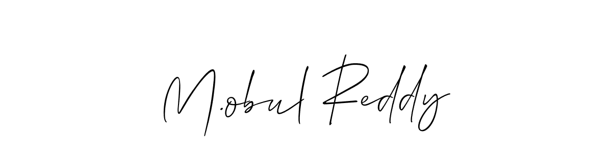 Make a beautiful signature design for name M.obul Reddy. Use this online signature maker to create a handwritten signature for free. M.obul Reddy signature style 2 images and pictures png