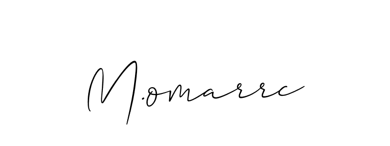 How to make M.omarrc signature? Allison_Script is a professional autograph style. Create handwritten signature for M.omarrc name. M.omarrc signature style 2 images and pictures png