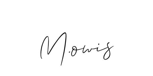 if you are searching for the best signature style for your name M.owis. so please give up your signature search. here we have designed multiple signature styles  using Allison_Script. M.owis signature style 2 images and pictures png