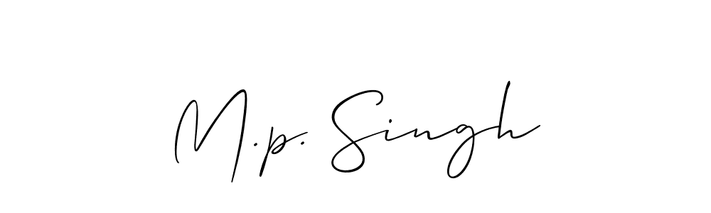 This is the best signature style for the M.p. Singh name. Also you like these signature font (Allison_Script). Mix name signature. M.p. Singh signature style 2 images and pictures png