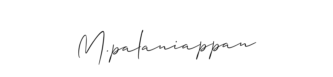 You should practise on your own different ways (Allison_Script) to write your name (M.palaniappan) in signature. don't let someone else do it for you. M.palaniappan signature style 2 images and pictures png