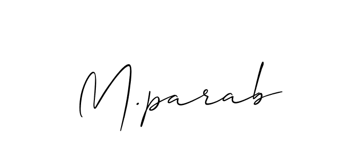 Check out images of Autograph of M.parab name. Actor M.parab Signature Style. Allison_Script is a professional sign style online. M.parab signature style 2 images and pictures png