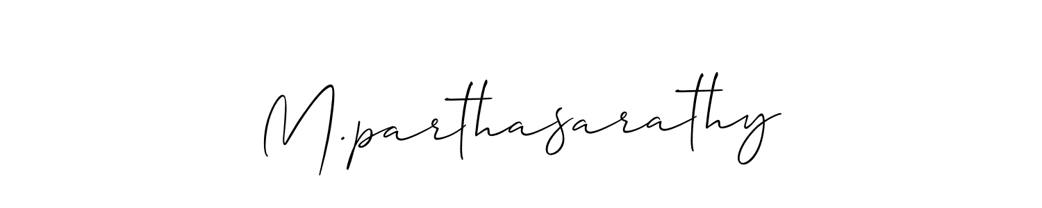 Similarly Allison_Script is the best handwritten signature design. Signature creator online .You can use it as an online autograph creator for name M.parthasarathy. M.parthasarathy signature style 2 images and pictures png