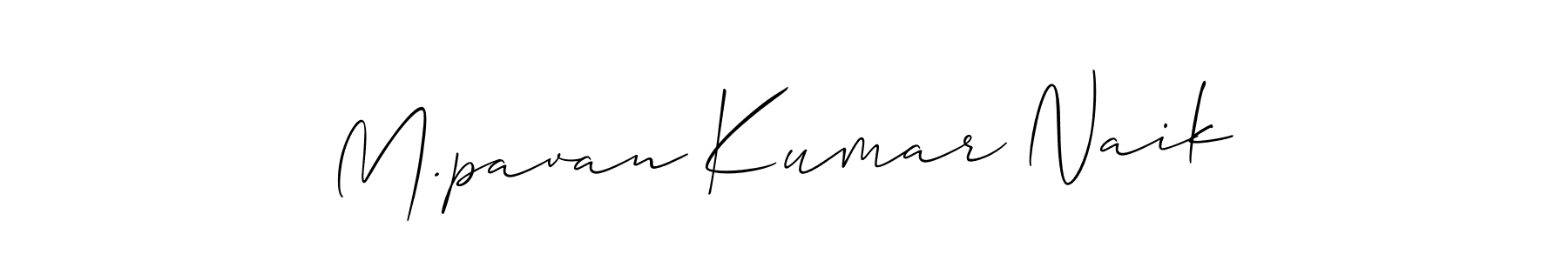 The best way (Allison_Script) to make a short signature is to pick only two or three words in your name. The name M.pavan Kumar Naik include a total of six letters. For converting this name. M.pavan Kumar Naik signature style 2 images and pictures png