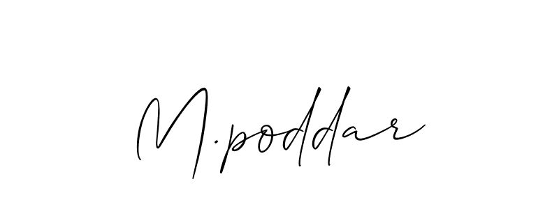 Also we have M.poddar name is the best signature style. Create professional handwritten signature collection using Allison_Script autograph style. M.poddar signature style 2 images and pictures png